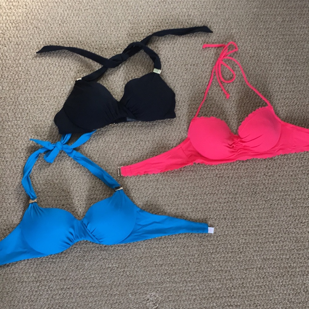 Lot of 3 Victoria Secret 32A swim tops